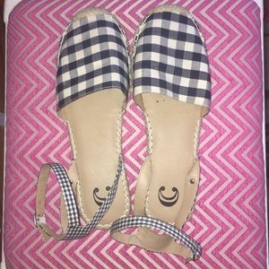 Charming Charlie gingham espadrille flats